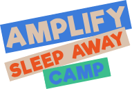 amplify sleep away camp logo