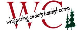 whispering cedars baptist camp logo