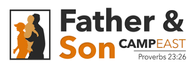 father and son camp logo