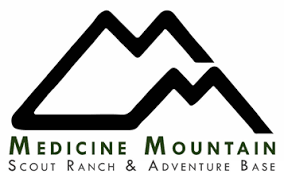 medicine mountain scout ranch and adventure base logo